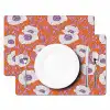 Bloemen - Grafisch - Oranje Placemat vinyl groot 368 -zzsfeer2_Kitchenyeah-website