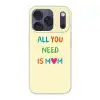 Hartje -  Moeder - Tekst - Kleurrijk Telefoonhoesje iPhone 17 Pro klein -3d