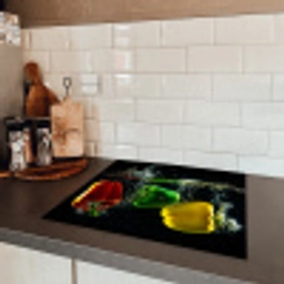 Paprika’s in Watershow Inductie beschermer vinyl 3mm middel -sfeer3