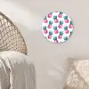 Ananas - Roze - Wit Wandcirkel plexiglas klein 852 -sfeer5