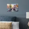 Brug - Stad - Huizen - Boot poster papier klein -sfeer2