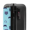 Gamer patroon met spelaccessoires op blauw NBS - Handbagage koffer - Kinderen Unisex middel -slot