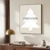 Kerstboom - Japandi - Christmas - Beige Textielframe zwart klein -sfeer3