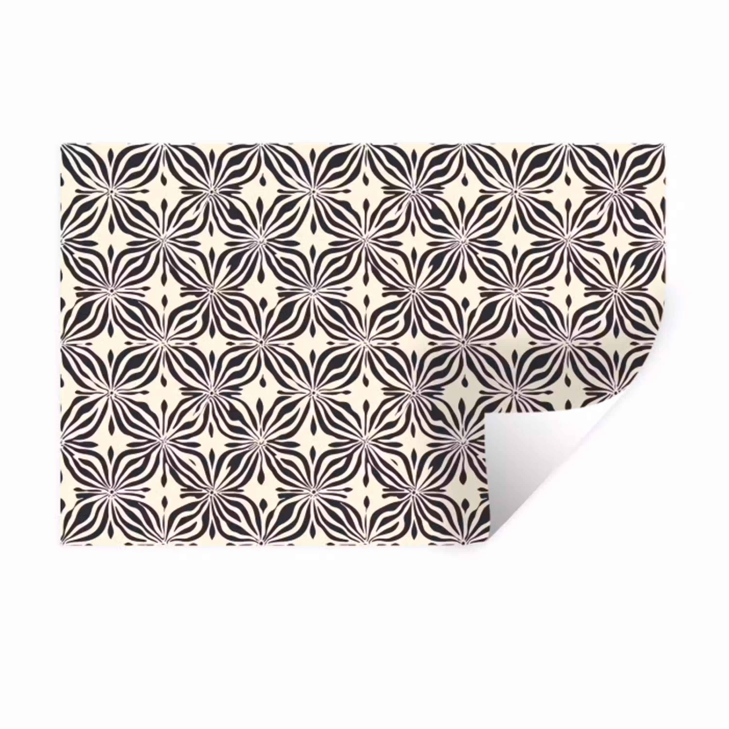 Grafisch - Patroon - Zwart Muursticker klein 286 -3d