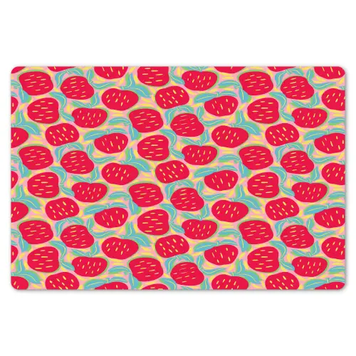 Appels - Rood - Stippen Placemat vinyl groot 368 -zzsfeer1_Kitchenyeah-website
