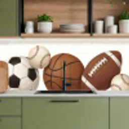 Sport - Ballen - Illustratie keuken achterwand 2 middel -sfeer3