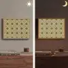 Ornament - Patroon - Groen Light Box met batterij (Wandlamp) middel 907 -sfeer3