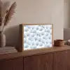 Waaier - Modern - Blauw Light Box met batterij (Wandlamp) middel 907 -sfeer2