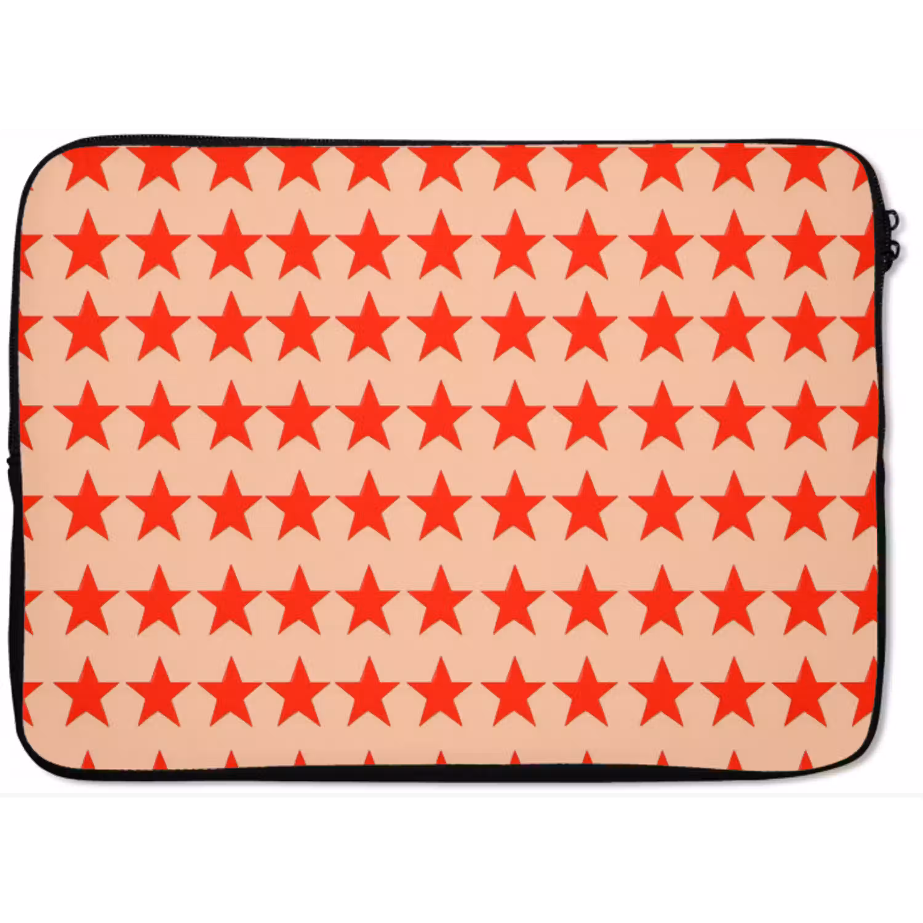 Patroon - Sterren - Rood laptophoes neopreen klein 279 -zkaufland3dotto