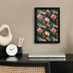 Bloemen - Schilderachtig - Patroon - Roze fotolijst zwart zonder passe partout klein 224 -sfeer1