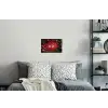 Kerst - Quote - Rood - Kerstballen Muursticker klein -slaapkamer