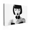 Vrouw - Lolly - Zwart - Wit canvas 2cm klein -z3d