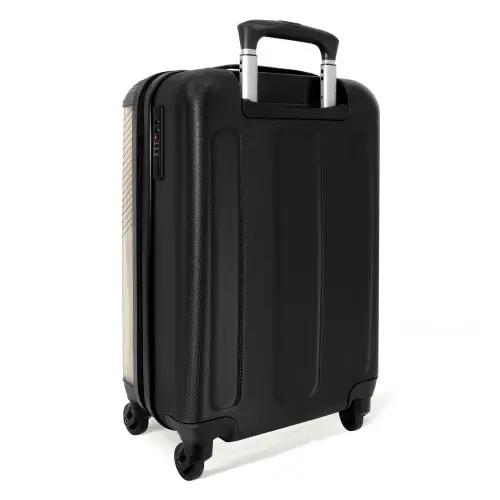 Minimal - Kruisende lijnen op NBS - Handbagage koffer - Unisex middel -achterkant