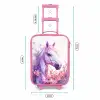 Parelachtige Pony Kinderkoffer - Roze klein -productfoto_formaten