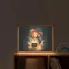 Tovenares - Meisje - Boeken - Toveren Light Box met batterij (Wandlamp kind) middel -sfeer1_kind