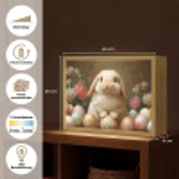 Konijn - Paaseieren - Stilleven Light Box met batterij (Wandlamp) middel -USP_websiteoverzichtDE