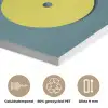 Chill out - Geel - Blauw PET vilt klein -closeup_NL
