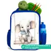 Olifant - Dier - Kinderen Kinderrugzak - Blauw middel -inhoud_UK
