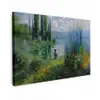 Bloemen - Meer - Bergen - Groen canvas 2cm klein -z3d