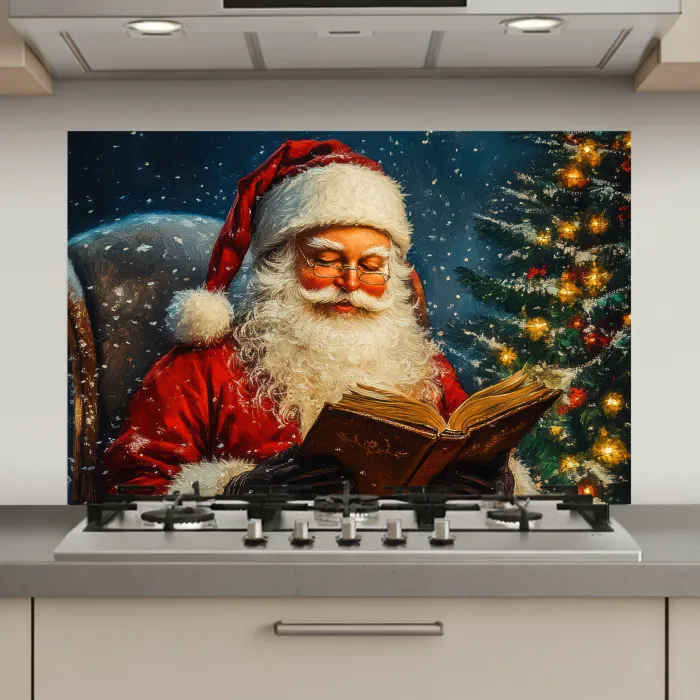 Kerstman - Kerst - Winter - Kerstboom keuken achterwand spatscherm klein -3d_website