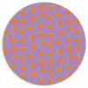 Paars - Oranje - Perzik Wandcirkel kunststof plaat 5mm dik klein 188 -3d