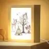 Wilde dieren - Bos - Illustratie Light Box met kabel klein -zzzz_3d_website