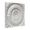 Schelp - Spiraal - Wit plexiglas 5mm klein -z3d