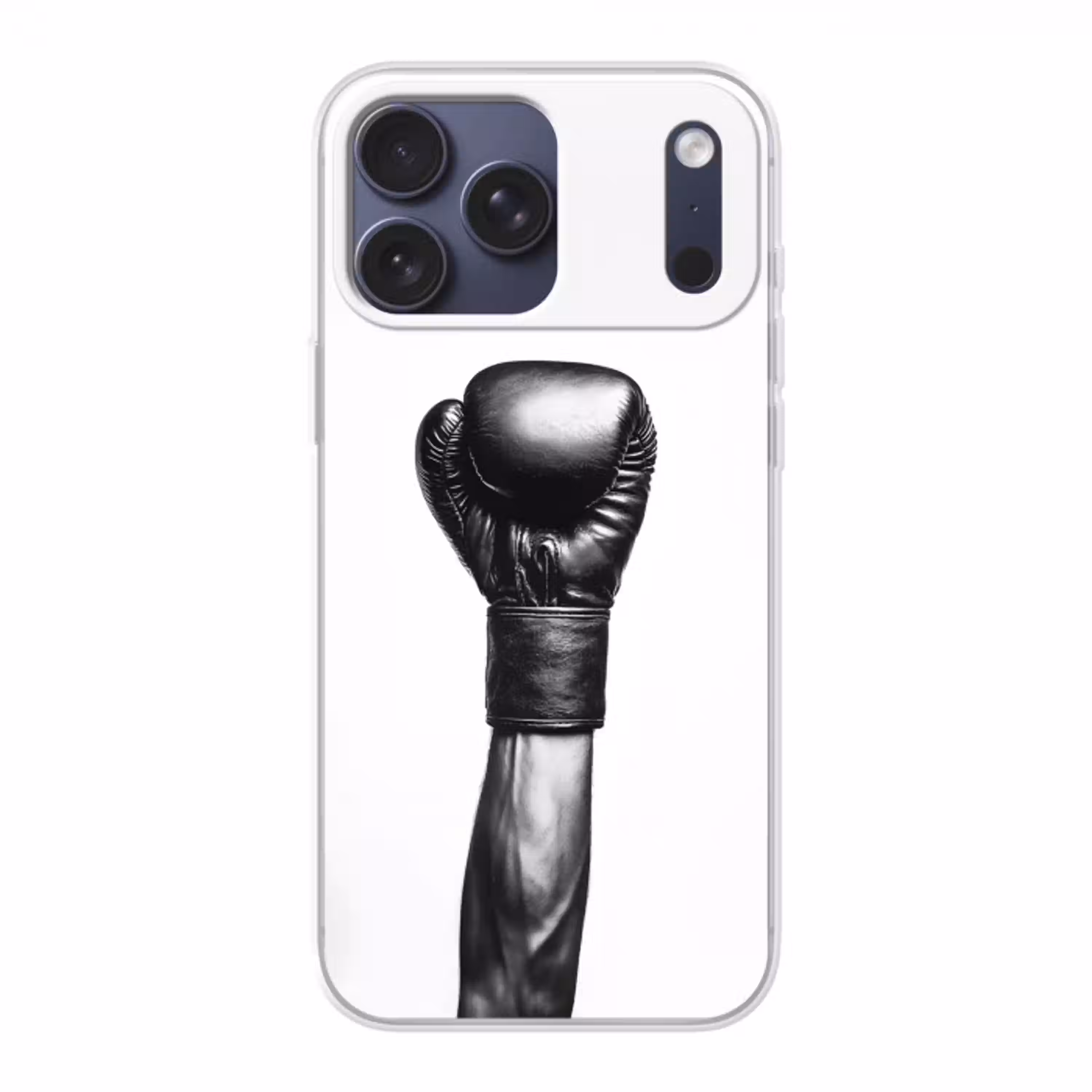 Bokshandschoen - Zwart - Hand Telefoonhoesje iPhone 17 Pro Max klein -3d