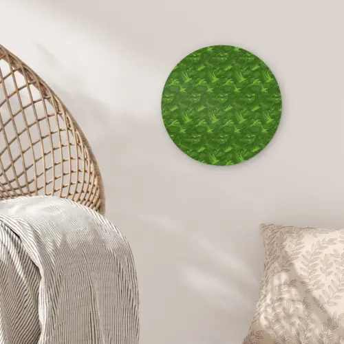 Groen - Vogels - Vleugels Wandcirkel plexiglas klein 852 -sfeer5