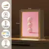 Golfballen - Roze - Drie Light Box met kabel (Tafellamp) klein -USP_NL