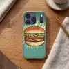Hamburger - Illustratie - Sla - Kaas Telefoonhoesje iPhone 17 Pro klein -sfeer1