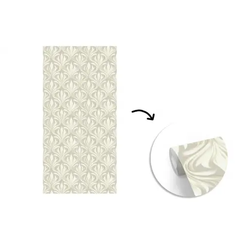 Barok - Patroon - Beige fotobehang vinyl groot 64 -3d