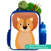 Dierenportret - Leeuw - kinderen Kinderrugzak - Blauw middel -inhoud_NL