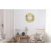 Illustratie - Bord - Bestek - Beige Wandcirkel aluminium klein -woonkamer
