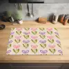 Bloemen - Hartjes - Patroon Inductie beschermer vinyl 3mm klein 276 -sfeer5