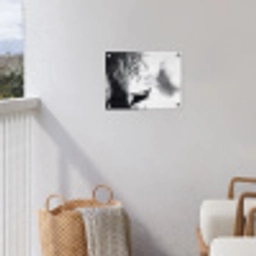 Boot - Rivier - Bamboe - Wit tuinposter los doek klein -sfeer8