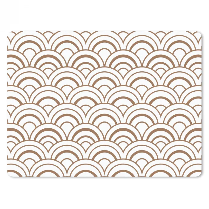 Klassiek - Motief - Terracotta muismat rubber klein 262 -3d
