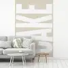 Cake - Woord - Japandi - Wit fotobehang vinyl groot -woonkamer