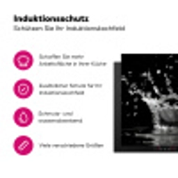 Water - Zwart - Abstract Inductie beschermer vinyl 3mm klein -zzzzzzz-lf-ups