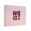 Nice - Uitroepteken - Roze PET vilt klein -3d