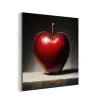 Apple - Hart - Rood aluminium wit klein -3d