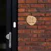 Licht hout - Klassiek Naambord Organisch klein -sfeer1