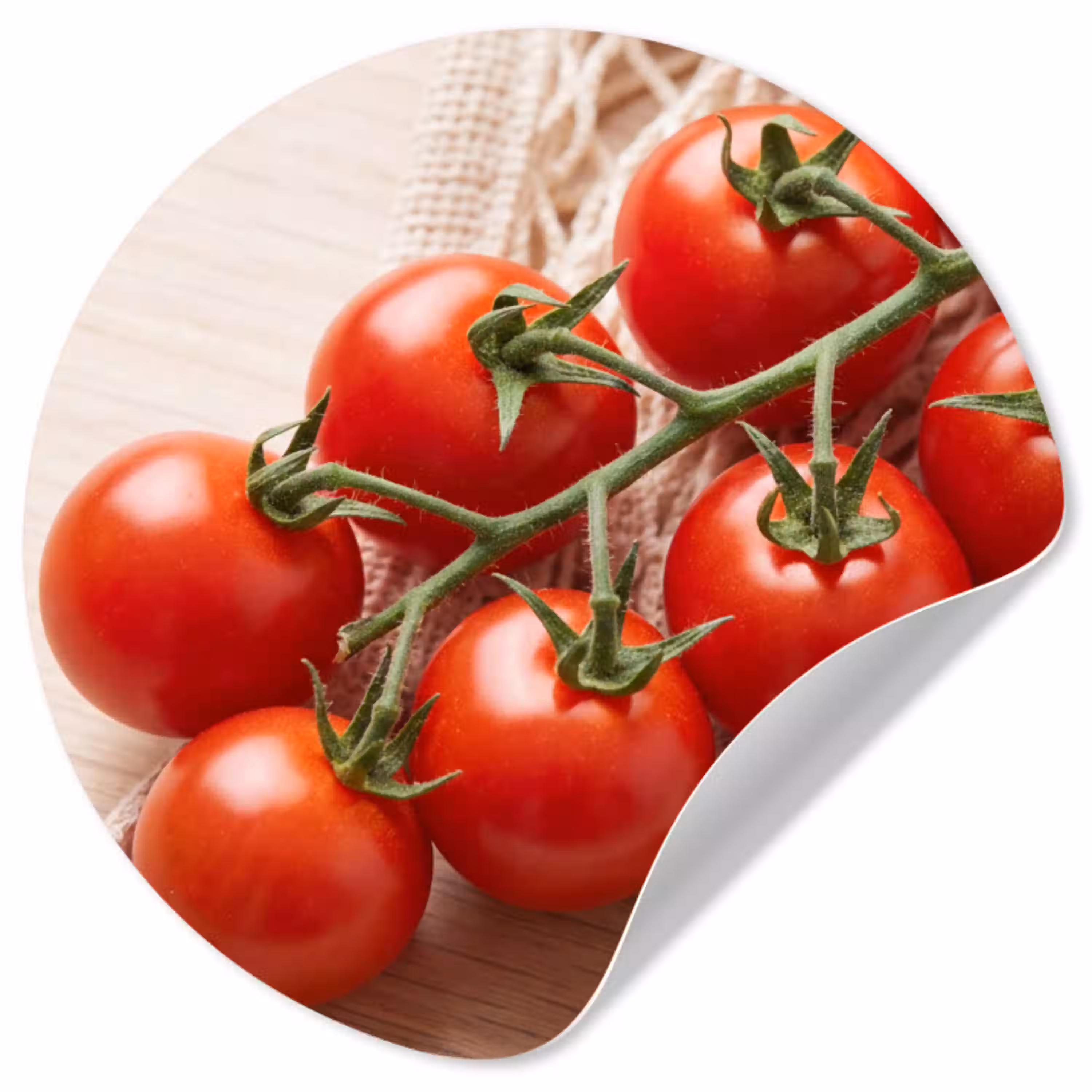 Tomaten - Vers - Eten Wandcirkel behangsticker klein -3d