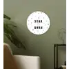 Quotes - A star is born - Baby - Kinderen - Spreuken Wandcirkel kunststof plaat 5mm dik klein -sfeer3