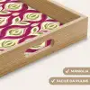Retro - Floraal - Paars Dienblad Rechthoek middel 911 -USP_HandgreepIT