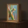 Kleurrijke kikker - Groene stengel - Alert Light Box met kabel (Tafellamp) klein -z3d_website