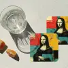 Vrouw - Kleurvlakken - Klassieke schilderkunst onderzetter kurk middel -sfeer4