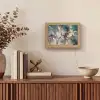 Goud - Blauw - Marmer Light Box met kabel (Tafellamp) klein -sfeer2