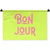 Groen - Roze bonjour - art-deco Wandkleed katoen klein -zz3d
