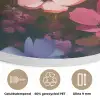 Bloemen - Kleurrijk - Bloei Akoestische PET Vilt - Rond klein -closeup_NL